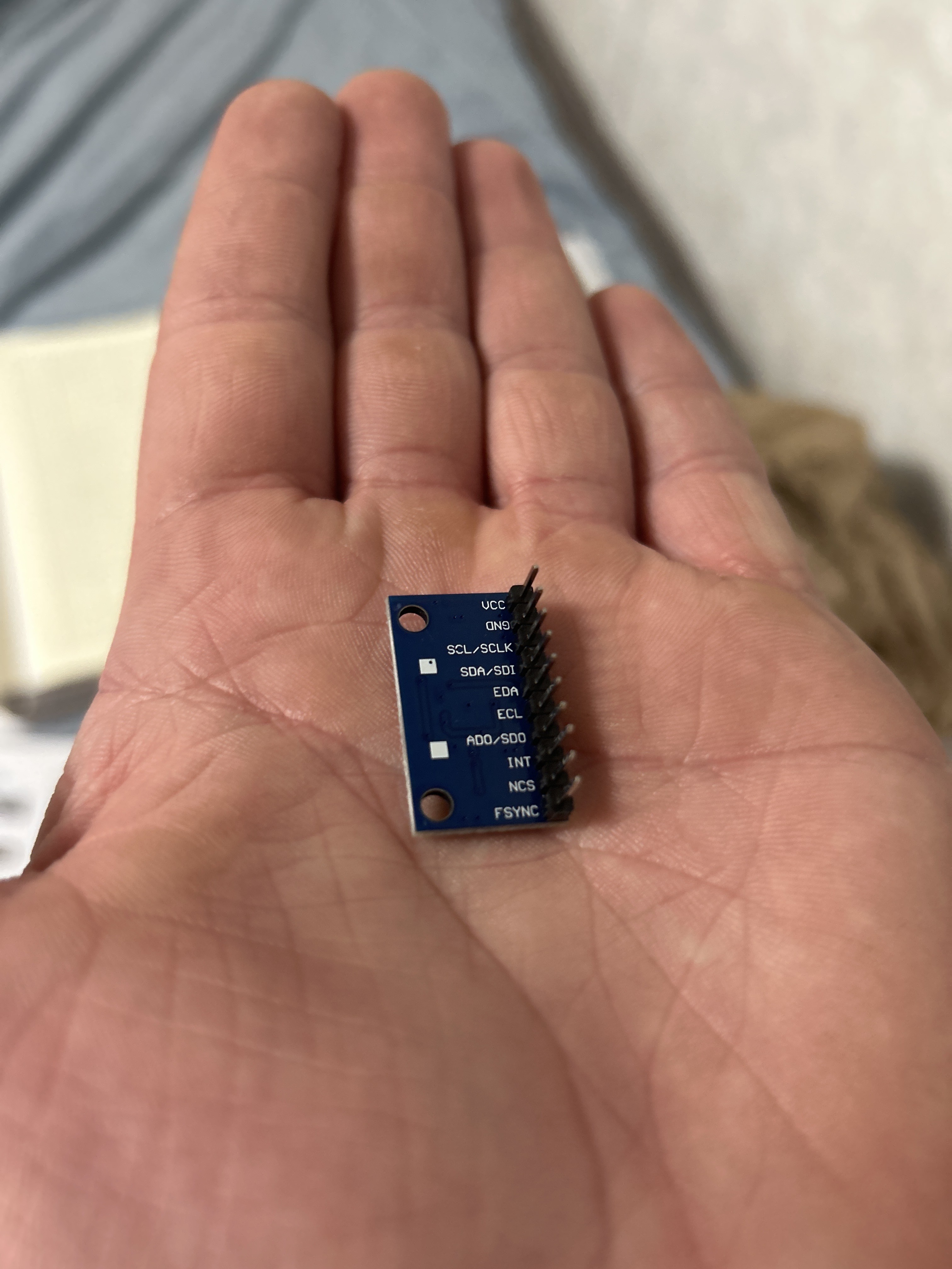 MPU9250 back view